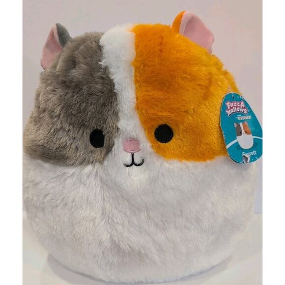 Squishmallows Fuzzamallow Everett the Hamster 12" Stuffed Plush Orig Paper Tag - Picture 1 of 6
